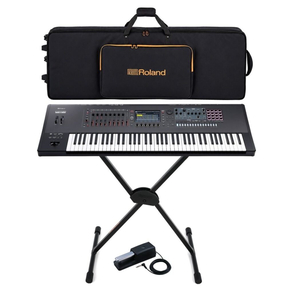 Roland Fantom-7 EX 76-Key Synthesizer Keyboard Bundle