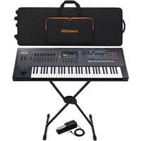Roland Fantom-6 EX 61-Key Synthesizer Keyboard Bundle