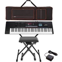 Roland Juno D-7 76 Key Portable Synthesizer Bundle