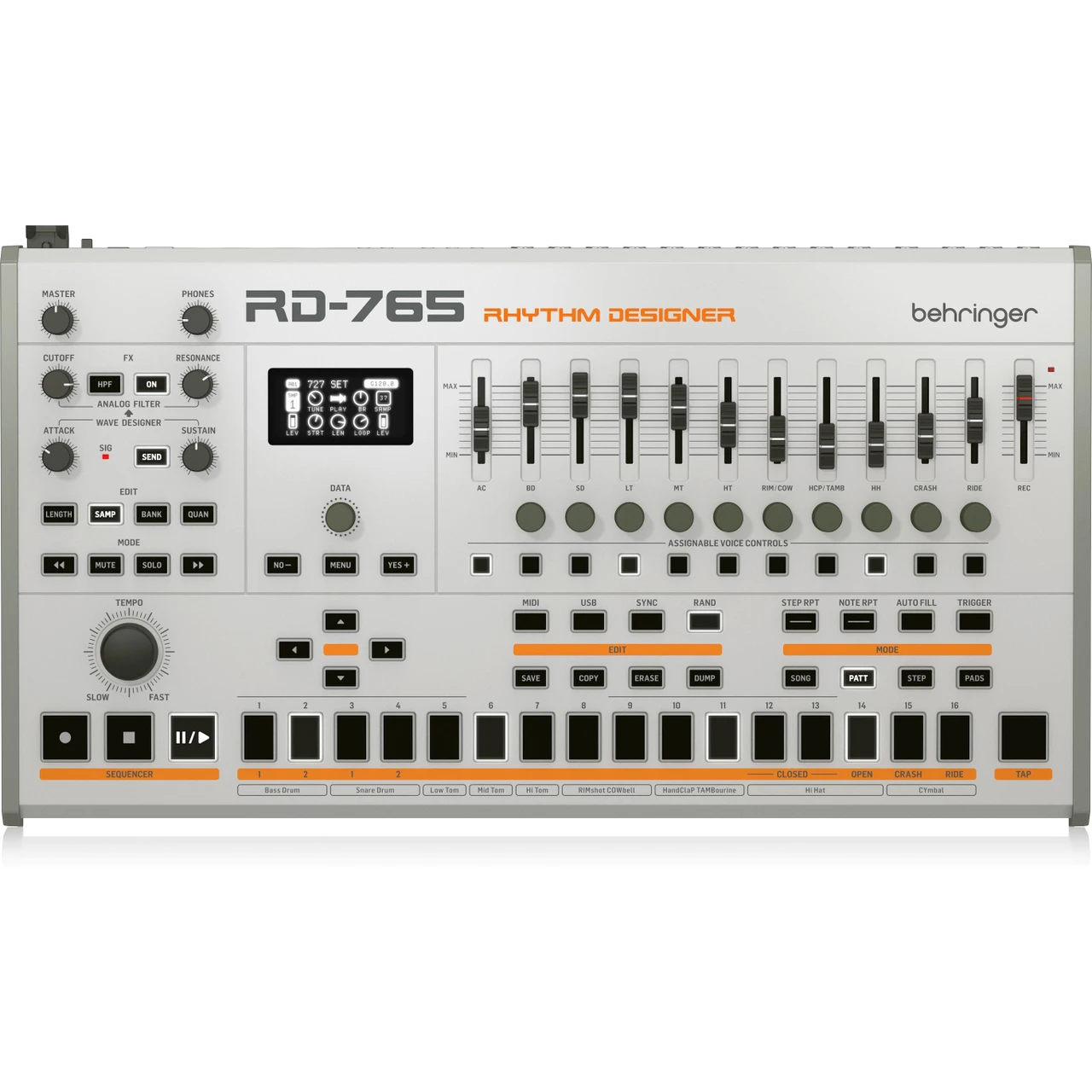 Behringer RD-765 Hybrid Sampling Drum Machine - Image 1