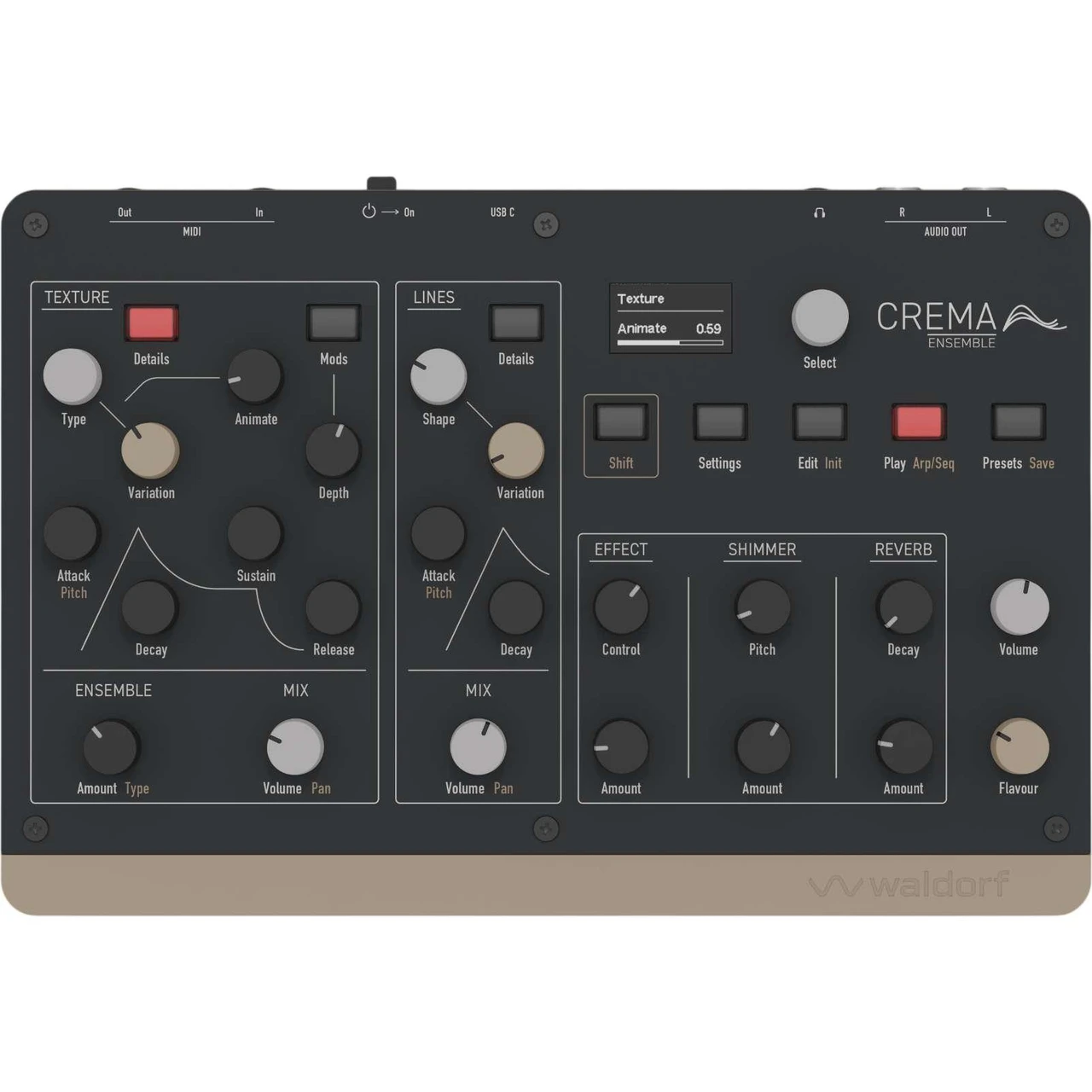 Waldorf Crema Compact Polyphonic String And Pad Synthesizer - Image 1