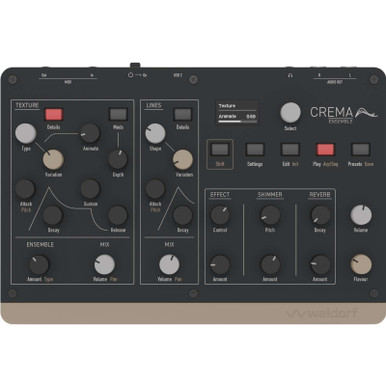 Waldorf Crema Compact Polyphonic String And Pad Synthesizer